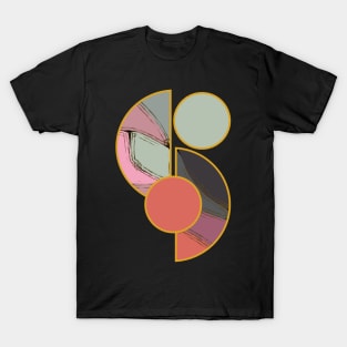 Bright vibrant modern earth tones colors unique original contemporary art 398 Abstract T-Shirt